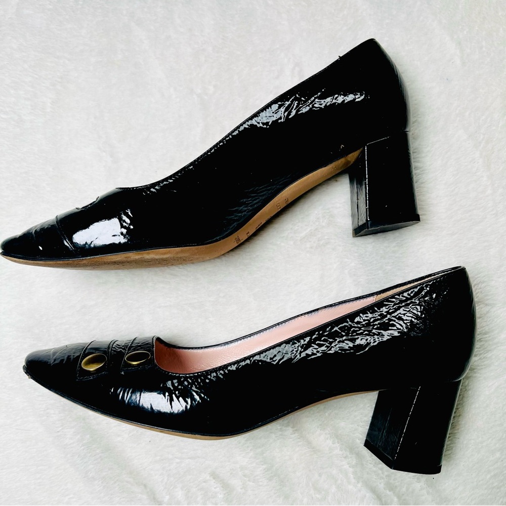 Kate Spade Glossy Black Heels
